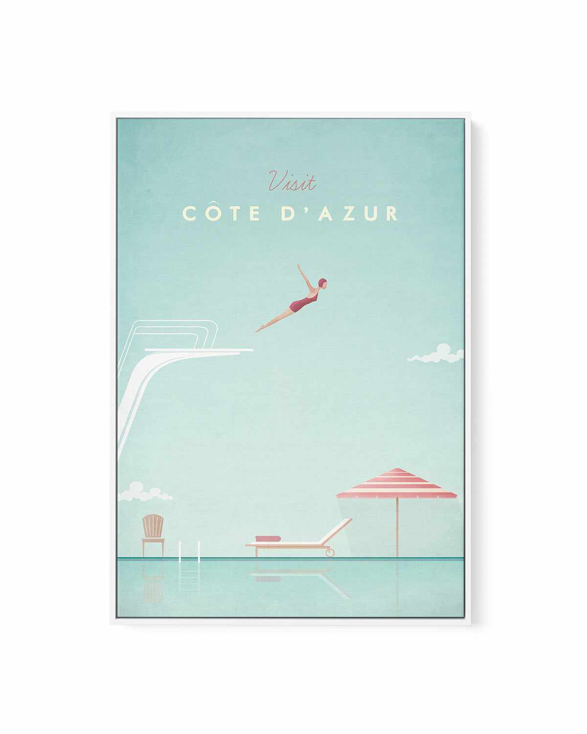 Cote d'Azur by Henry Rivers | Framed Canvas Art Print