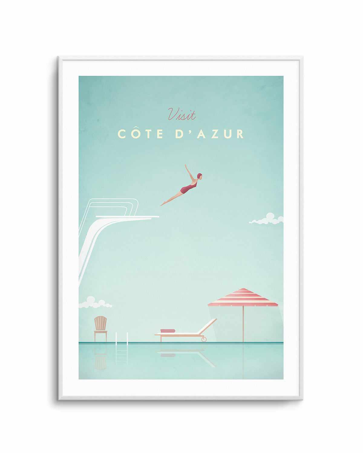 Cote d'Azur by Henry Rivers Art Print