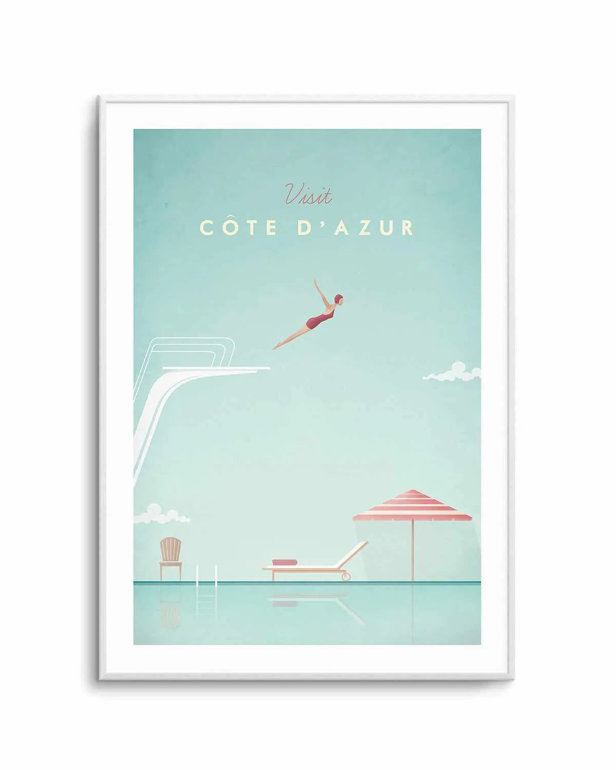 Cote d'Azur by Henry Rivers Art Print from Olive et Oriel where you can shop wallpaper and artworks online