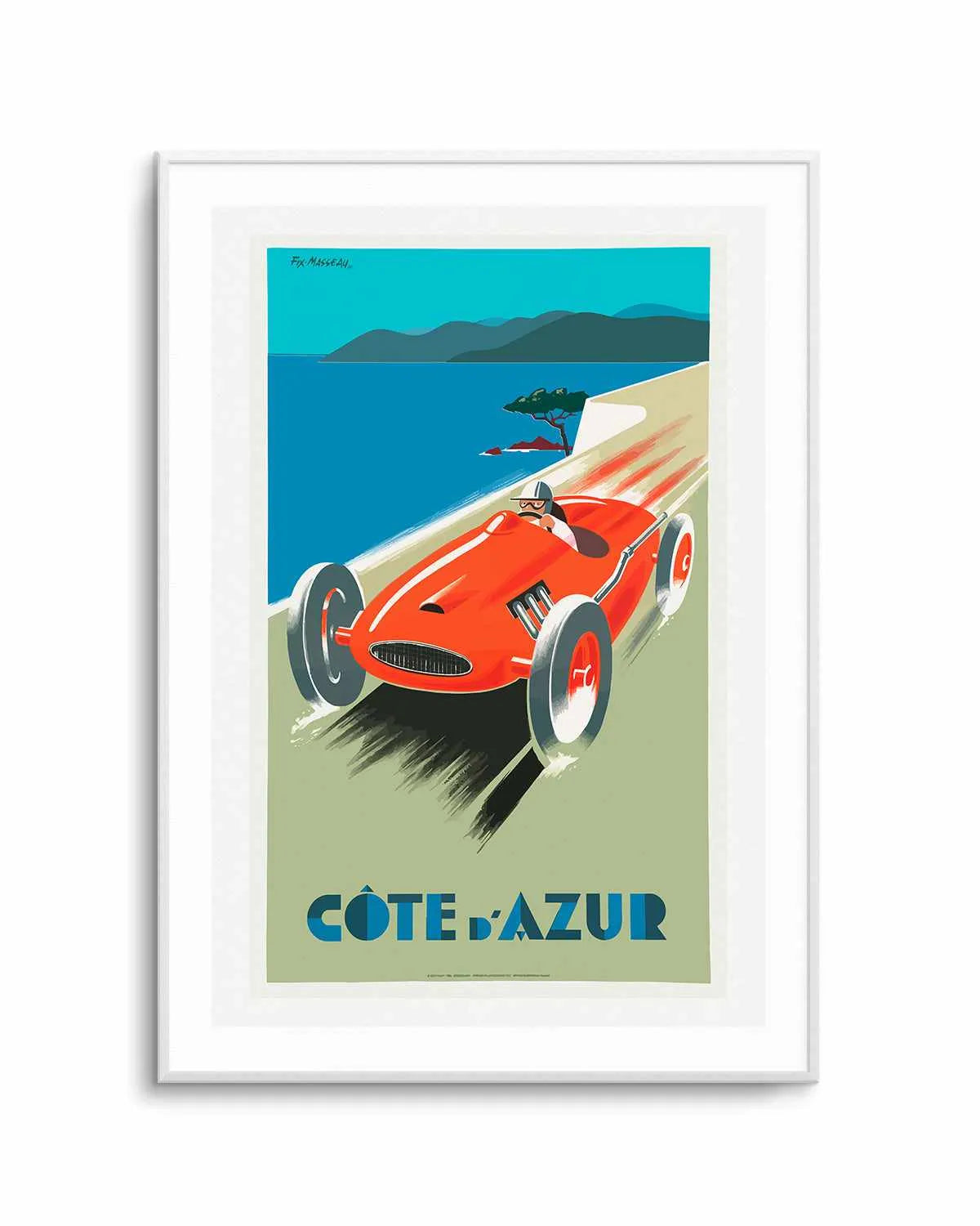 Cote d'Azur Vintage Poster Art Print from Olive et Oriel where you can shop wallpaper and artworks online