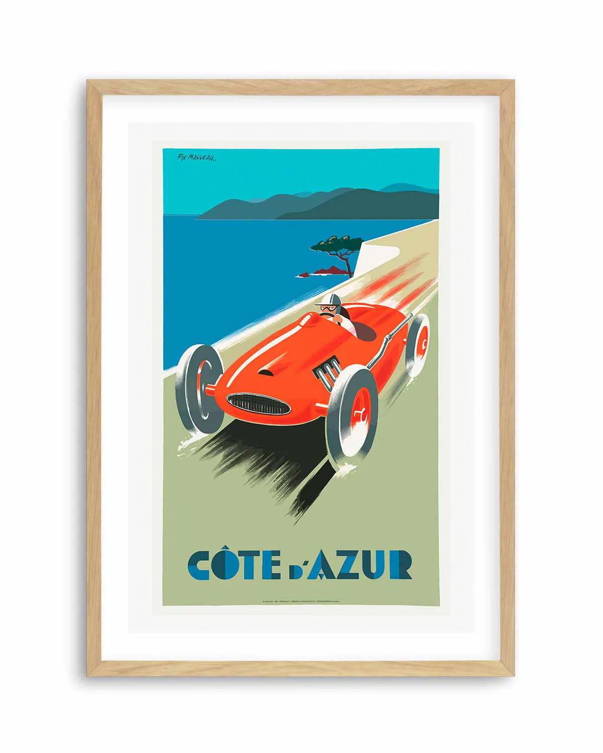 Cote d'Azur Vintage Poster Art Print from Olive et Oriel where you can shop wallpaper and artworks online