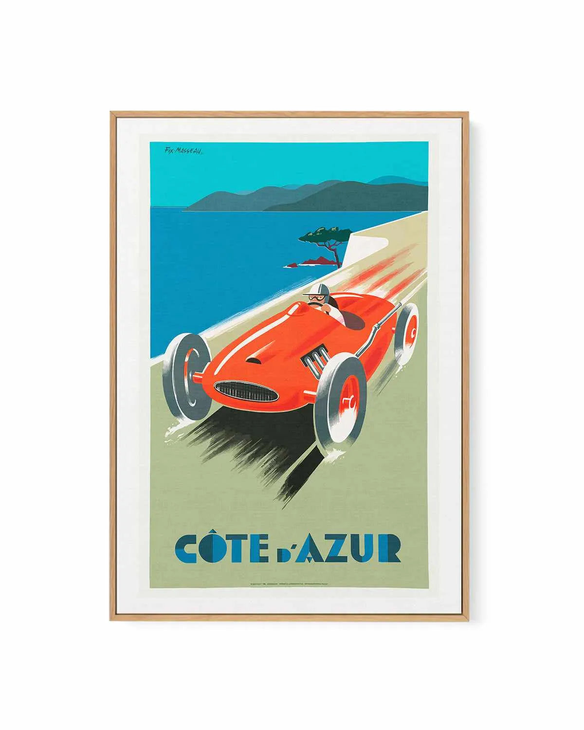 Cote d'Azur Vintage Poster | Framed Canvas Art Print from Olive et Oriel where you can shop wallpaper and artworks online