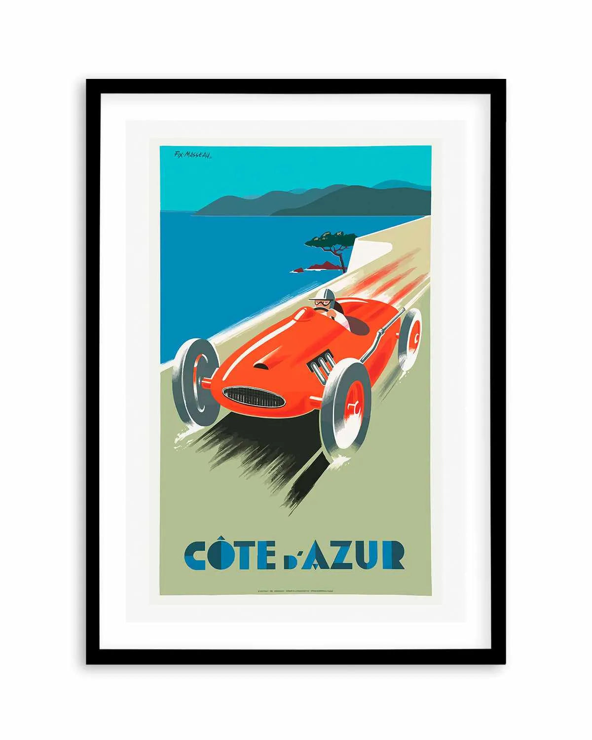 Cote d'Azur Vintage Poster Art Print from Olive et Oriel where you can shop wallpaper and artworks online