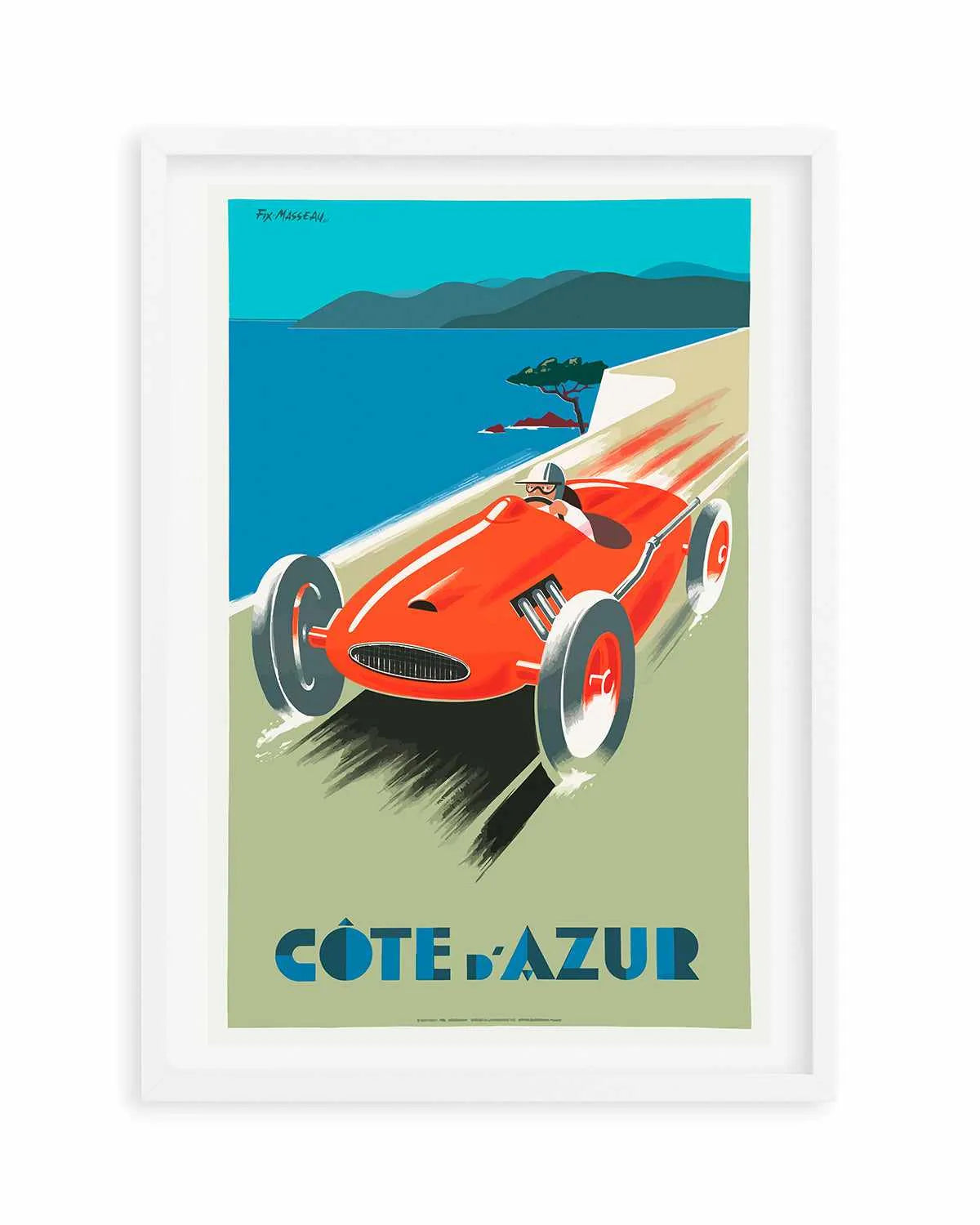 Cote d'Azur Vintage Poster Art Print from Olive et Oriel where you can shop wallpaper and artworks online
