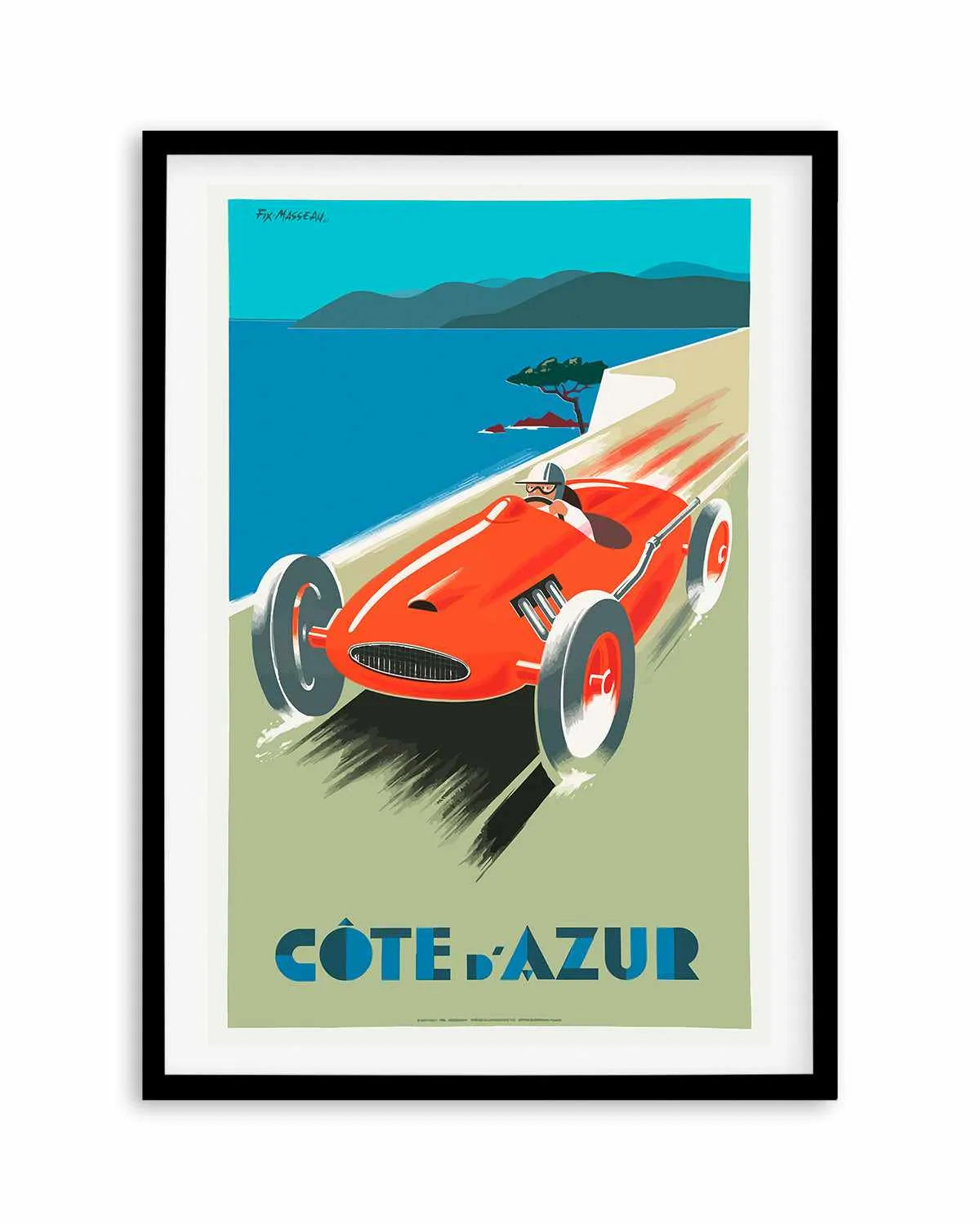 Cote d'Azur Vintage Poster Art Print from Olive et Oriel where you can shop wallpaper and artworks online