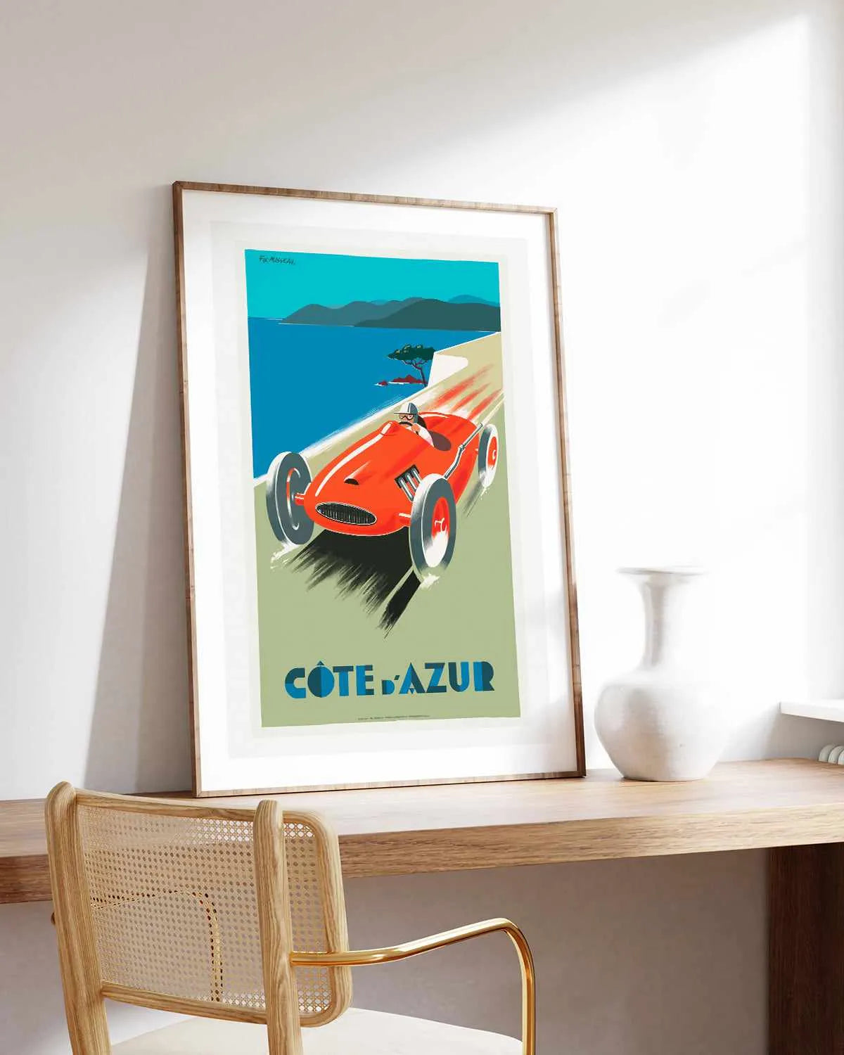 Cote d'Azur Vintage Poster Art Print from Olive et Oriel where you can shop wallpaper and artworks online