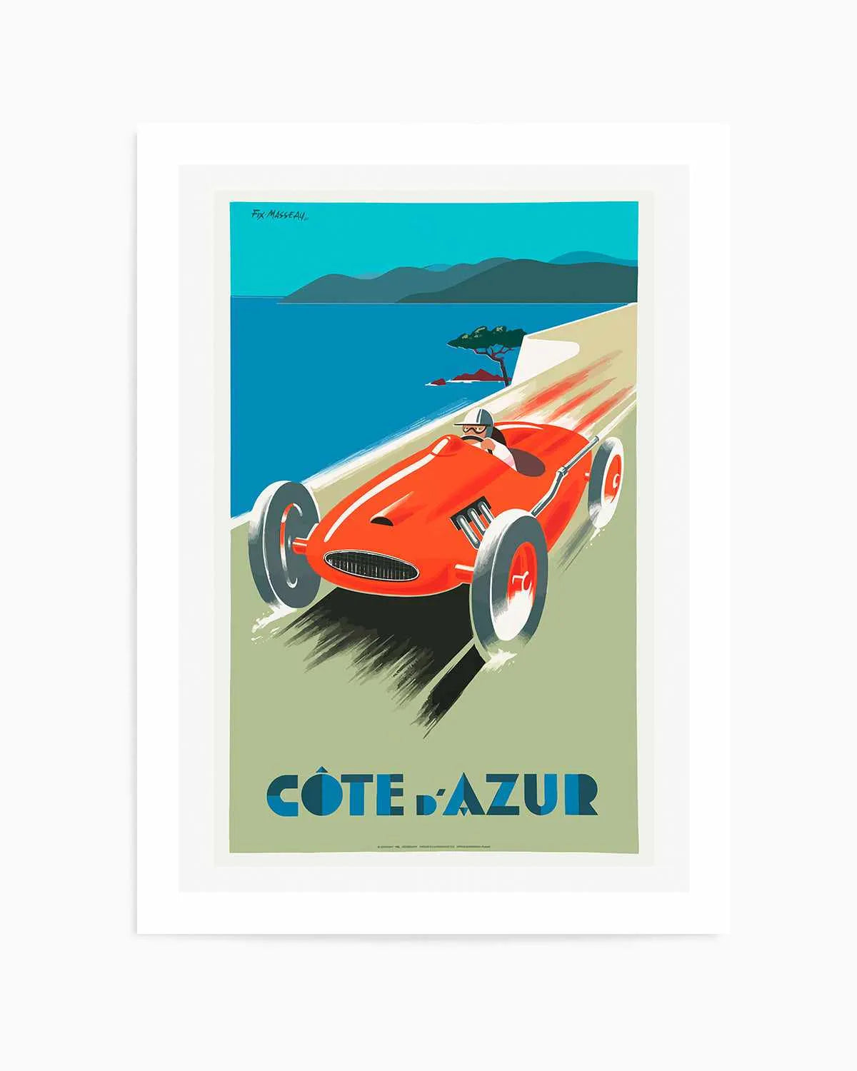 Cote d'Azur Vintage Poster Art Print from Olive et Oriel where you can shop wallpaper and artworks online
