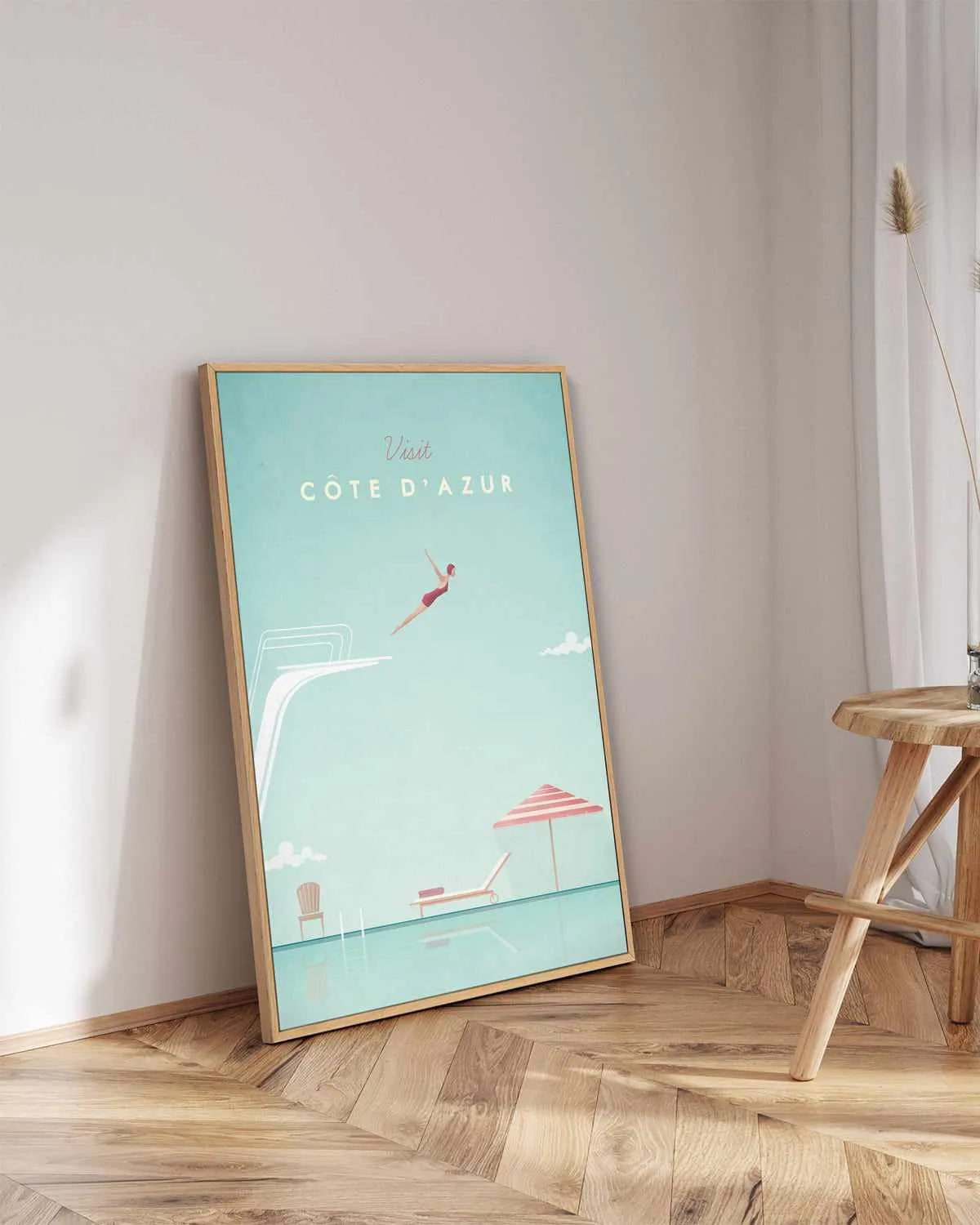 Cote d'Azur by Henry Rivers | Framed Canvas Art Print from Olive et Oriel where you can shop wallpaper and artworks online