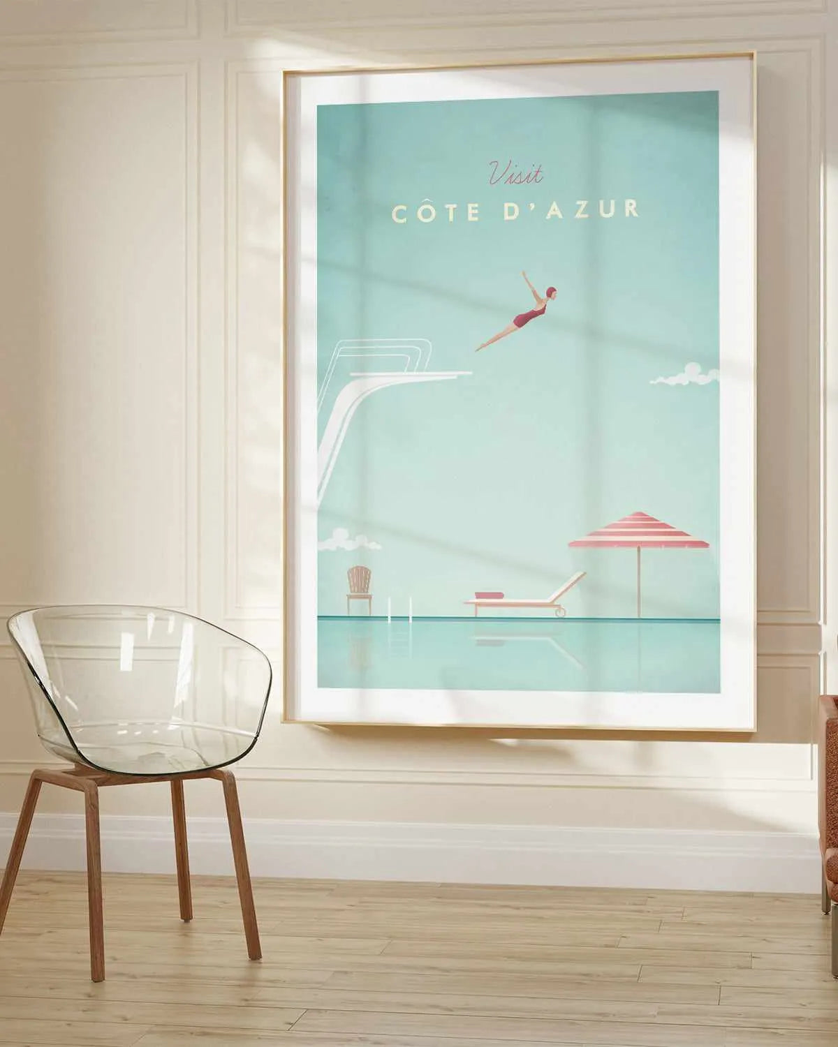 Cote d'Azur by Henry Rivers Art Print from Olive et Oriel where you can shop wallpaper and artworks online