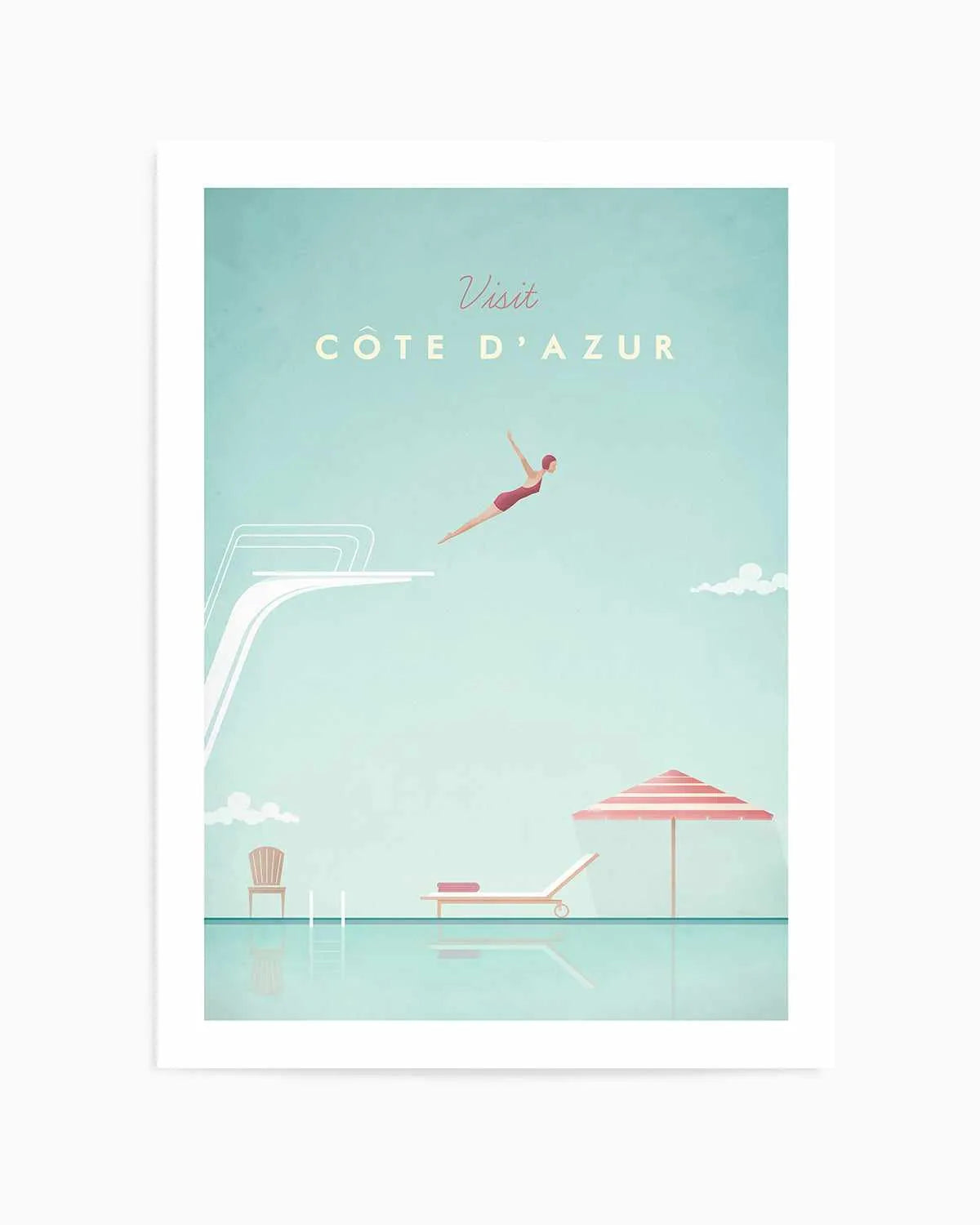 Cote d'Azur by Henry Rivers Art Print from Olive et Oriel where you can shop wallpaper and artworks online