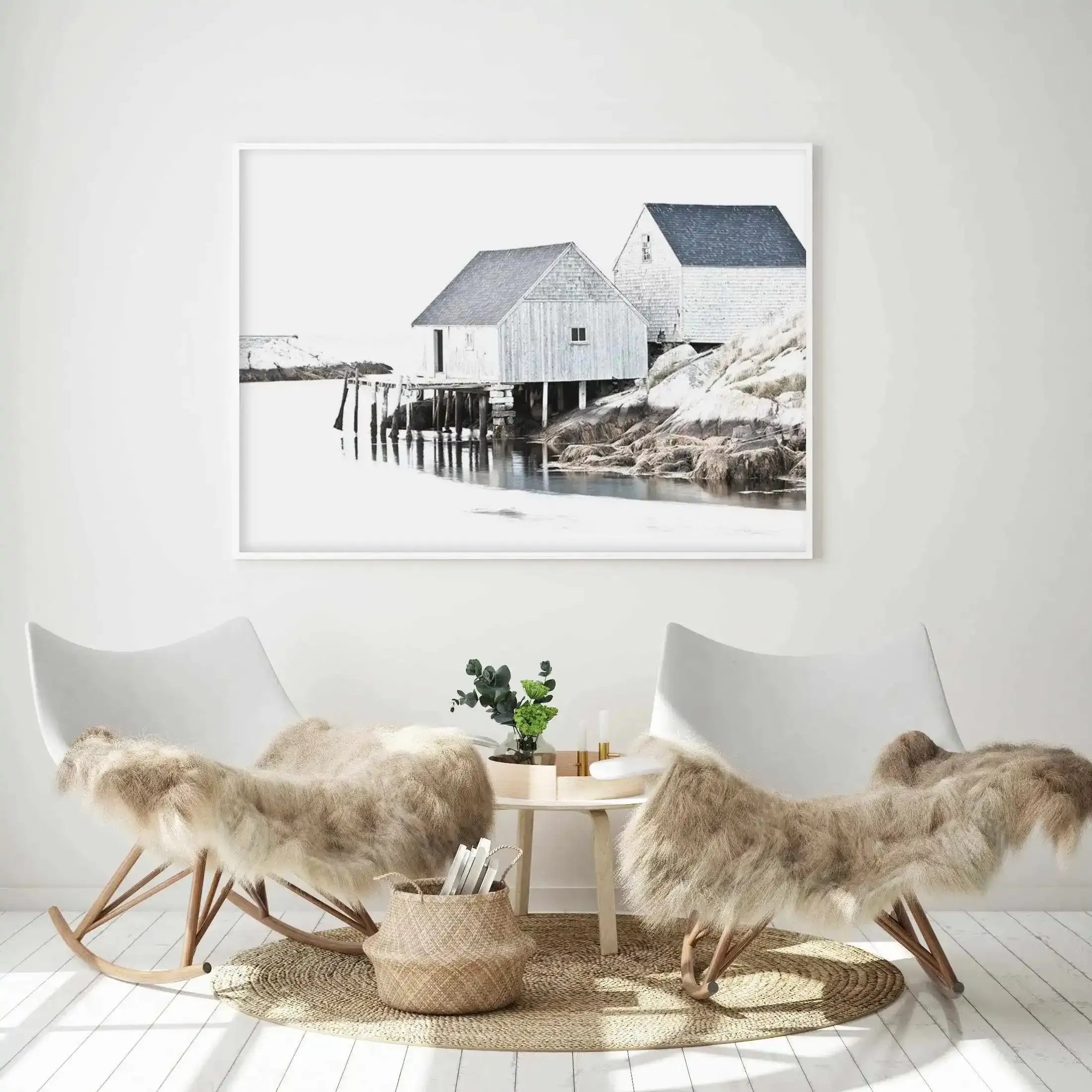 Cottages By The Sea Art Print-PRINT-Olive et Oriel-Olive et Oriel-Buy-Australian-Art-Prints-Online-with-Olive-et-Oriel-Your-Artwork-Specialists-Austrailia-Decorate-With-Coastal-Photo-Wall-Art-Prints-From-Our-Beach-House-Artwork-Collection-Fine-Poster-and-Framed-Artwork