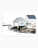 Cottages By The Sea Art Print