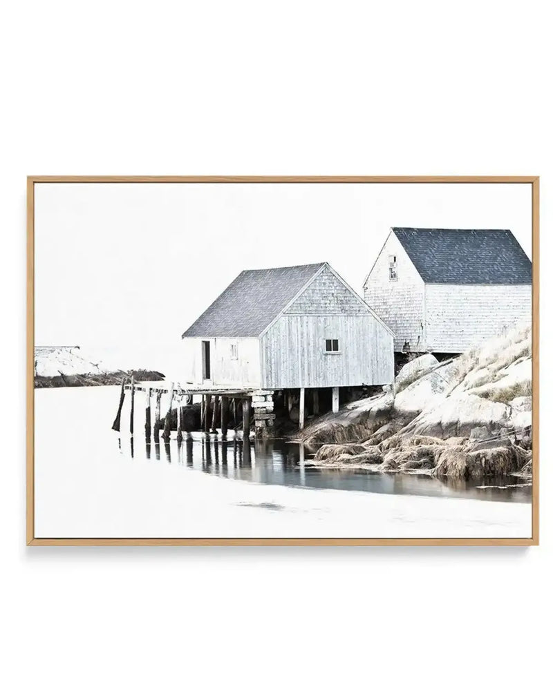 Cottages By The Sea | Framed Canvas-CANVAS-You can shop wall art online with Olive et Oriel for everything from abstract art to fun kids wall art. Our beautiful modern art prints and canvas art are available from large canvas prints to wall art paintings and our proudly Australian artwork collection offers only the highest quality framed large wall art and canvas art Australia - You can buy fashion photography prints or Hampton print posters and paintings on canvas from Olive et Oriel and have t