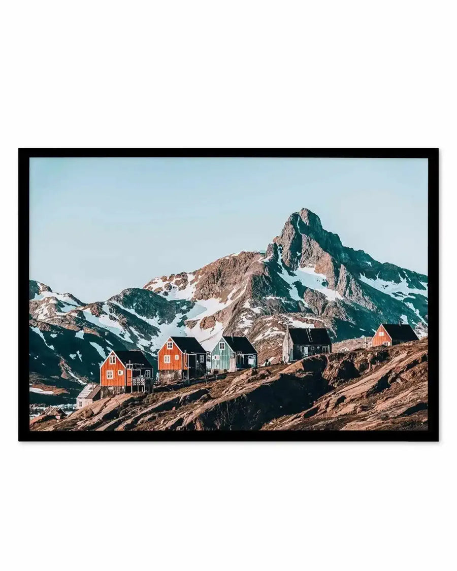 Cottages In The Sky Art Print from Olive et Oriel where you can shop wallpaper and artworks online