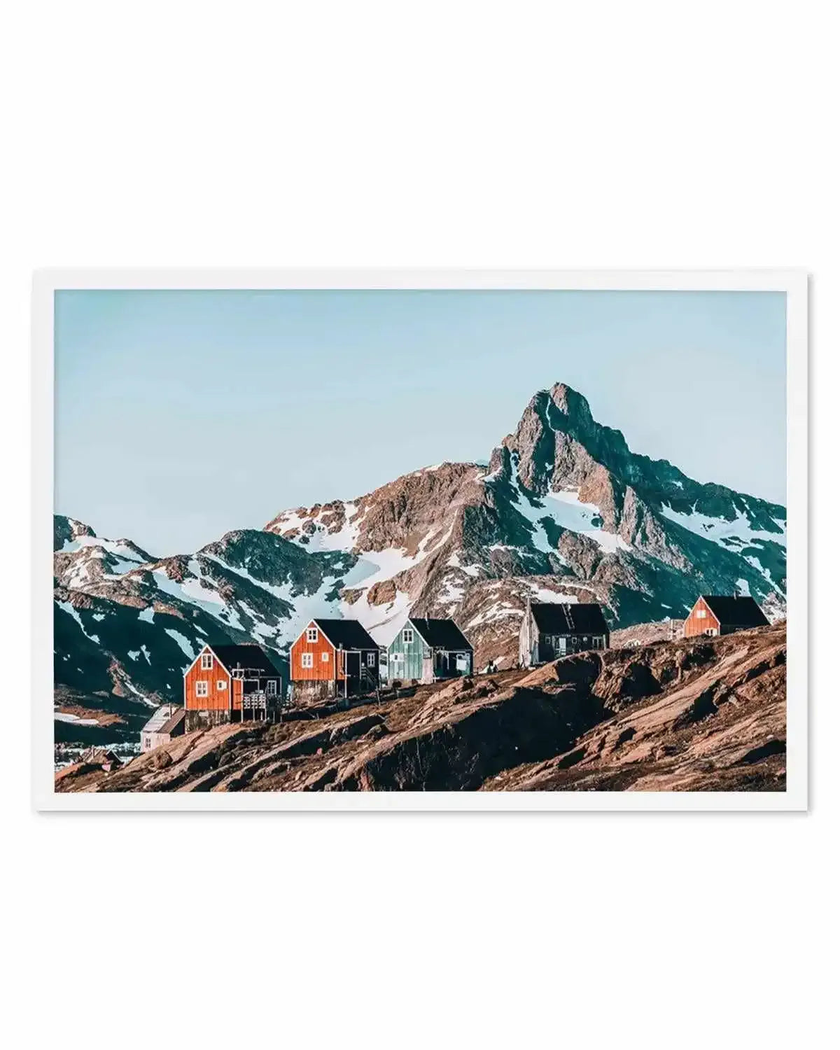 Cottages In The Sky Art Print from Olive et Oriel where you can shop wallpaper and artworks online