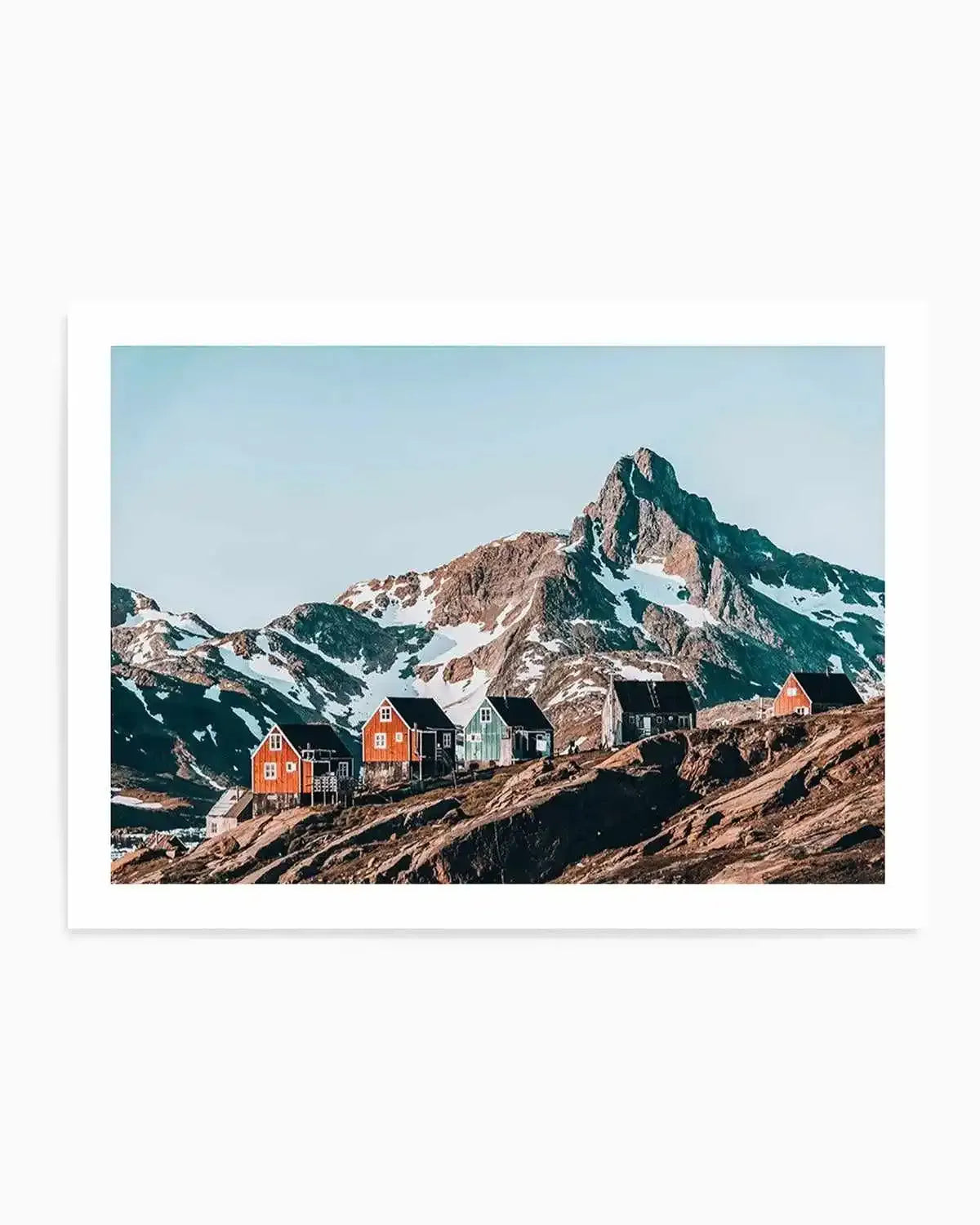 Cottages In The Sky Art Print from Olive et Oriel where you can shop wallpaper and artworks online