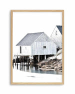 Cottages by the Sea Art Print | PT