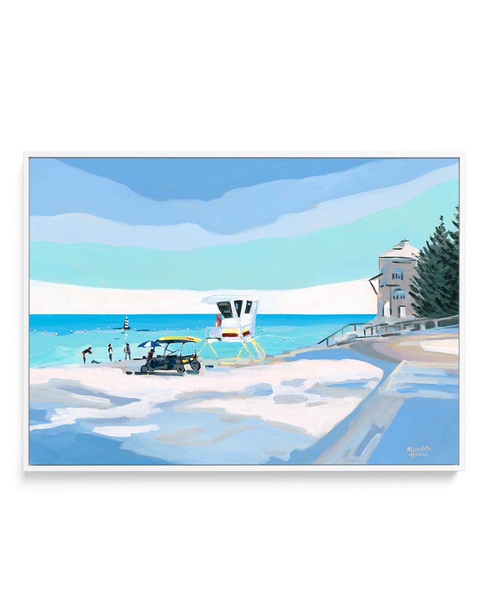 Cottesloe Beach by Meredith Howse | Framed Canvas Art Print