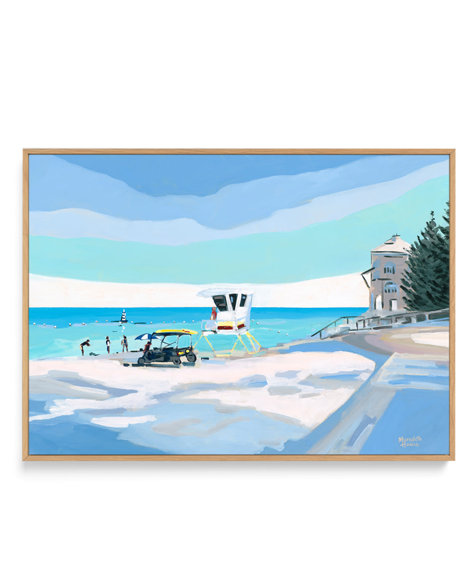 Cottesloe Beach by Meredith Howse | Framed Canvas Art Print