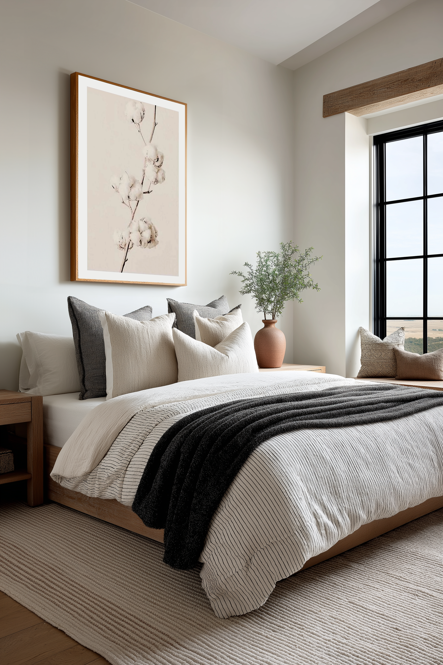 Cotton In Bloom Art Print from Olive et Oriel where you can shop wallpaper and artworks online