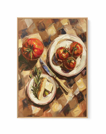 Country Brunch I | Framed Canvas Art Print from Olive et Oriel where you can shop wallpaper and artworks online