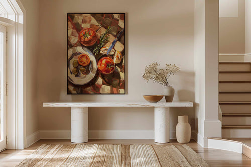 Country Brunch II | Framed Canvas Art Print