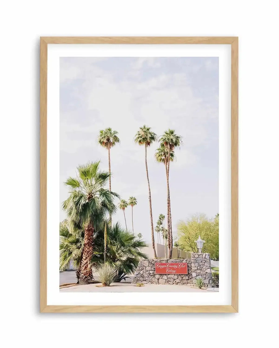 Country Club, Palm Springs Art Print from Olive et Oriel where you can shop wallpaper and artworks online
