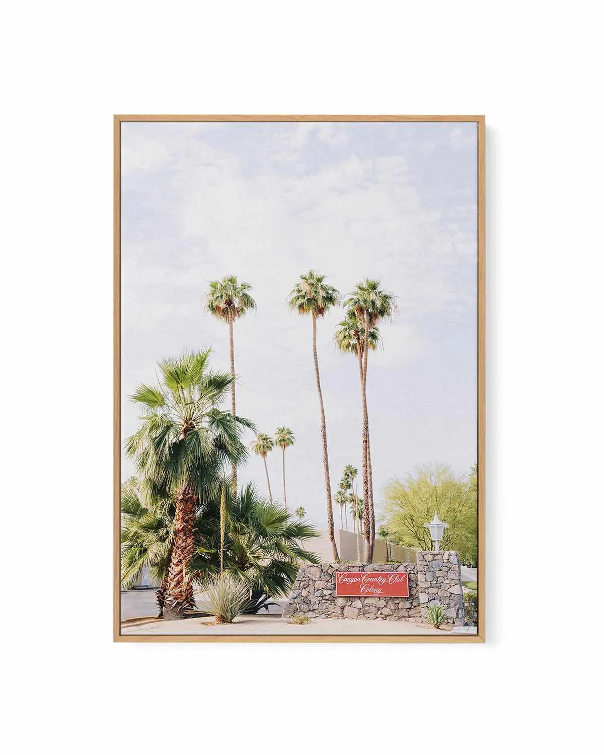 Country Club, Palm Springs | Framed Canvas Art Print from Olive et Oriel where you can shop wallpaper and artworks online