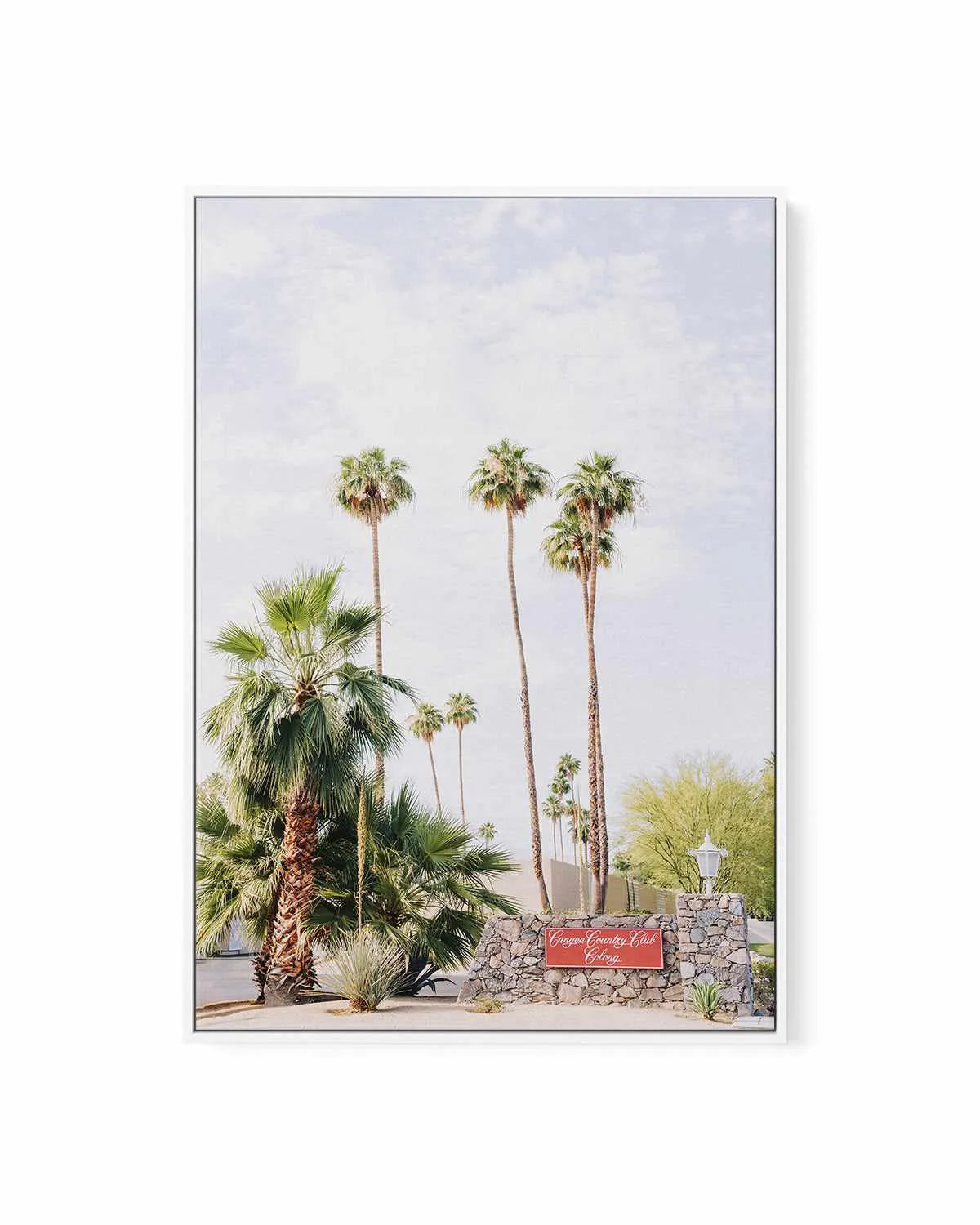 Country Club, Palm Springs | Framed Canvas Art Print from Olive et Oriel where you can shop wallpaper and artworks online