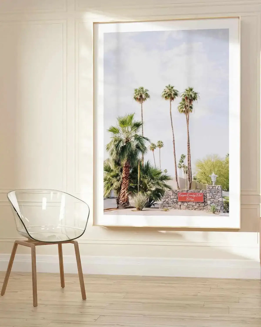 Country Club, Palm Springs Art Print from Olive et Oriel where you can shop wallpaper and artworks online