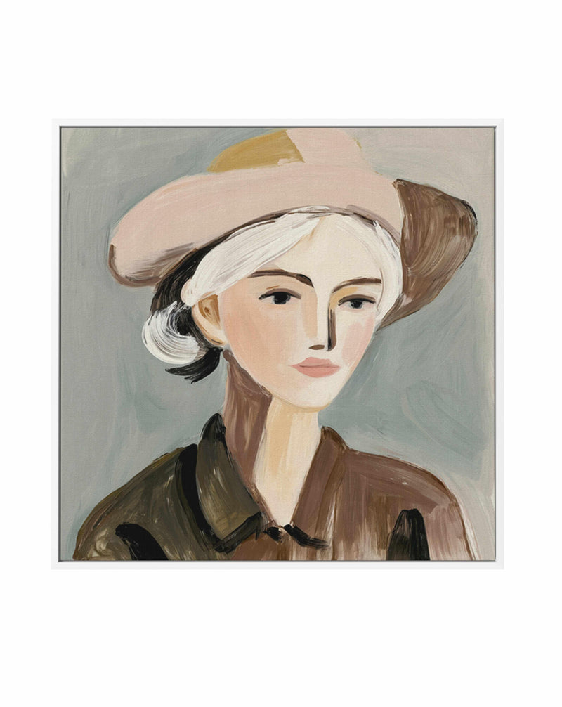 Country Girl | Framed Canvas Art Print from Olive et Oriel where you can shop wallpaper and artworks online