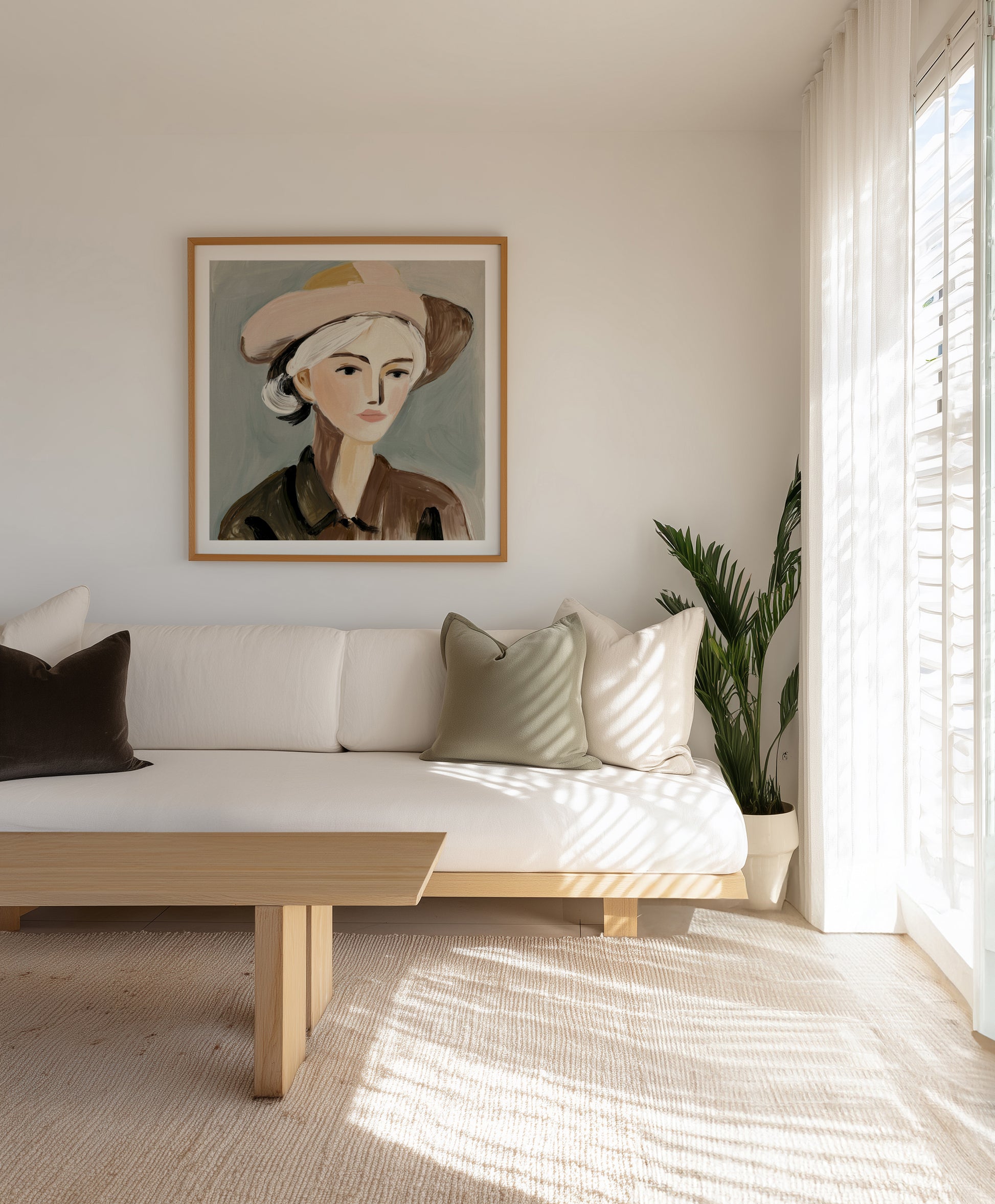 Country Girl | Art Print from Olive et Oriel where you can shop wallpaper and artworks online