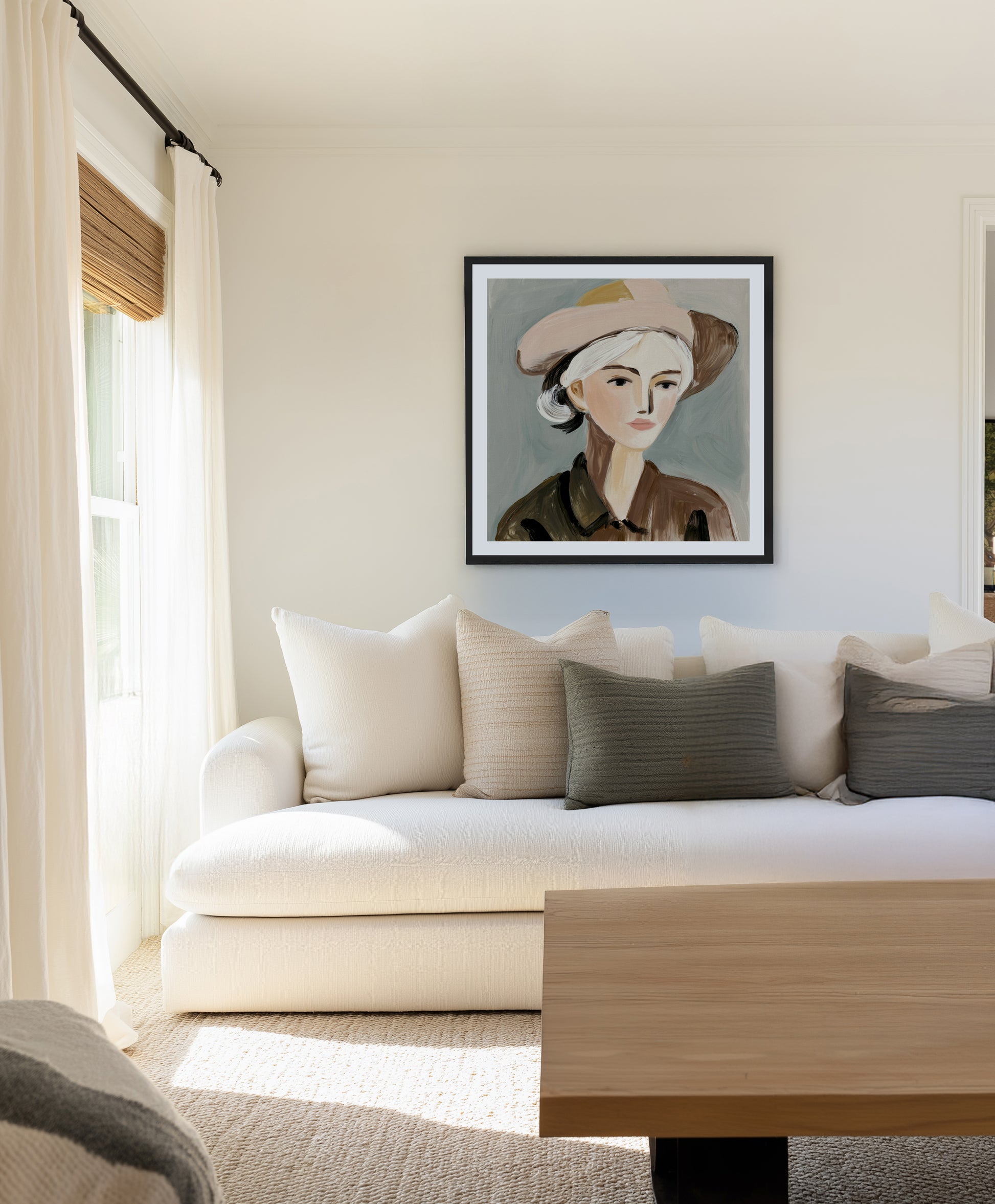 Country Girl | Art Print from Olive et Oriel where you can shop wallpaper and artworks online