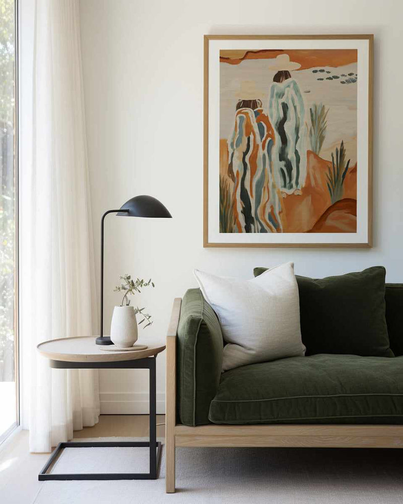 Country Girl I | Art Print from Olive et Oriel where you can shop wallpaper and artworks online