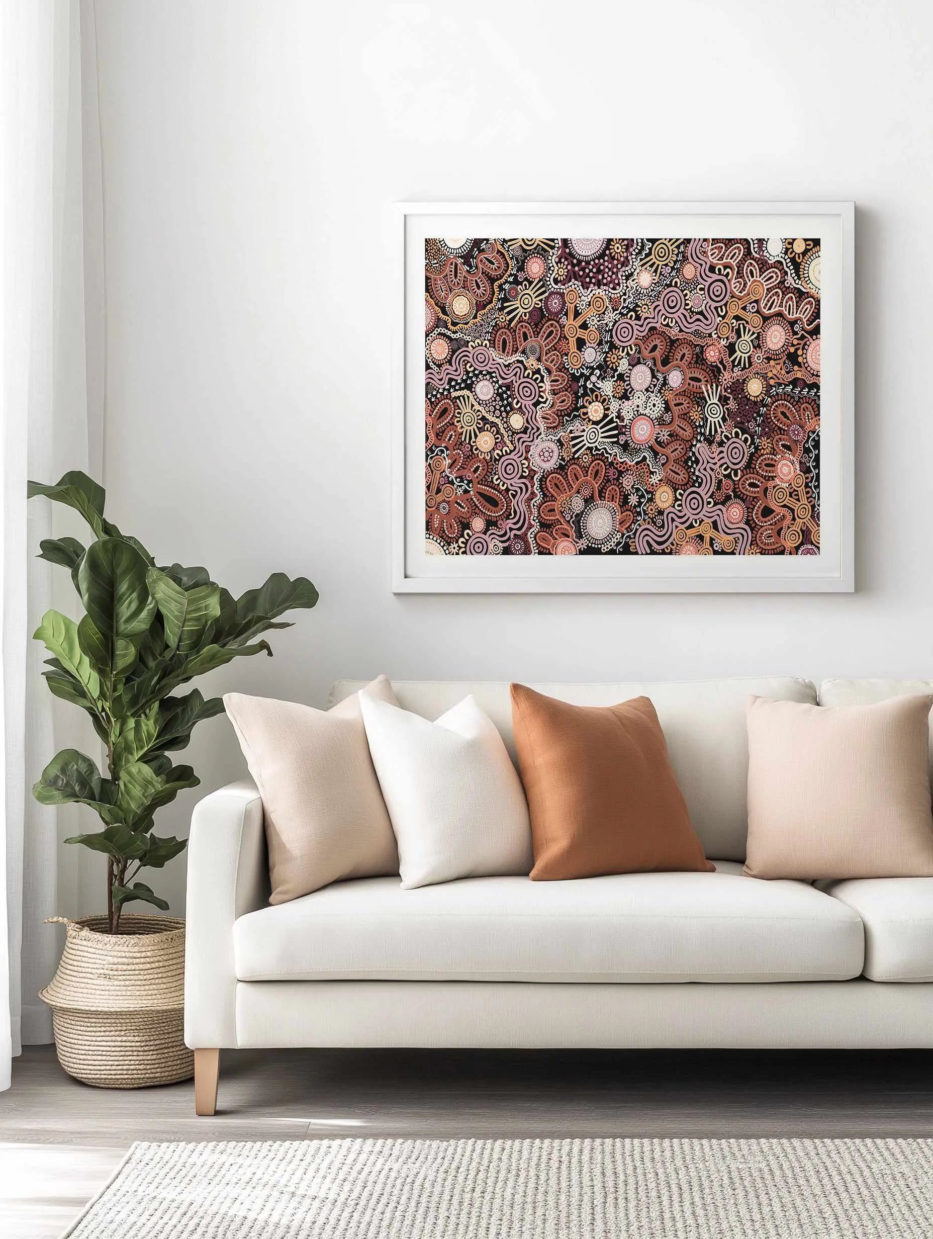 Country in Colour | Brown by Leah Cummins Art Print from Olive et Oriel where you can shop wallpaper and artworks online