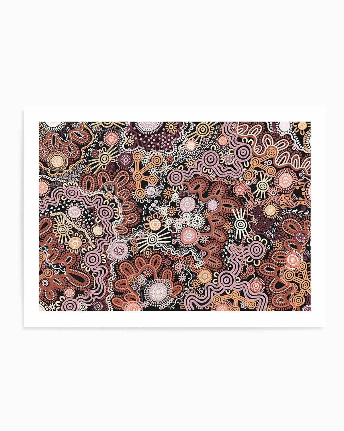 Country in Colour | Brown by Leah Cummins Art Print