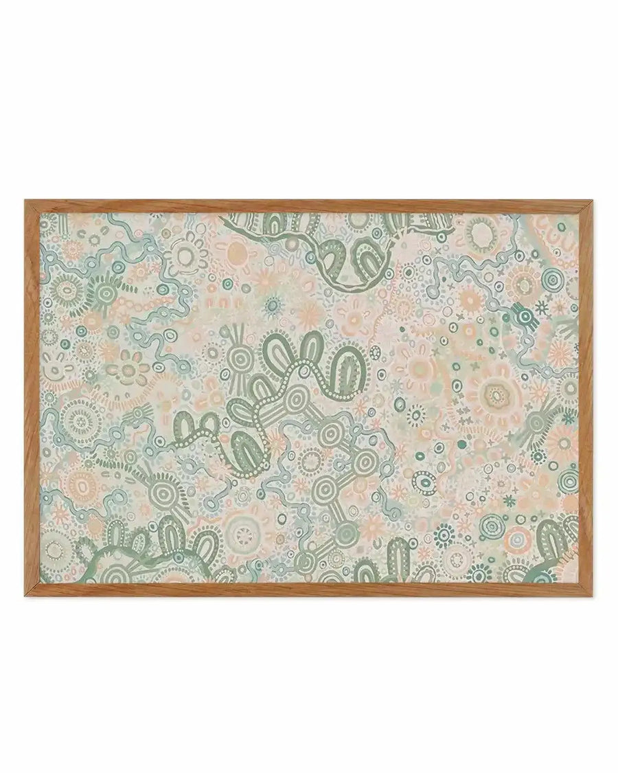 Country in Colour | Green by Leah Cummins Art Print from Olive et Oriel where you can shop wallpaper and artworks online