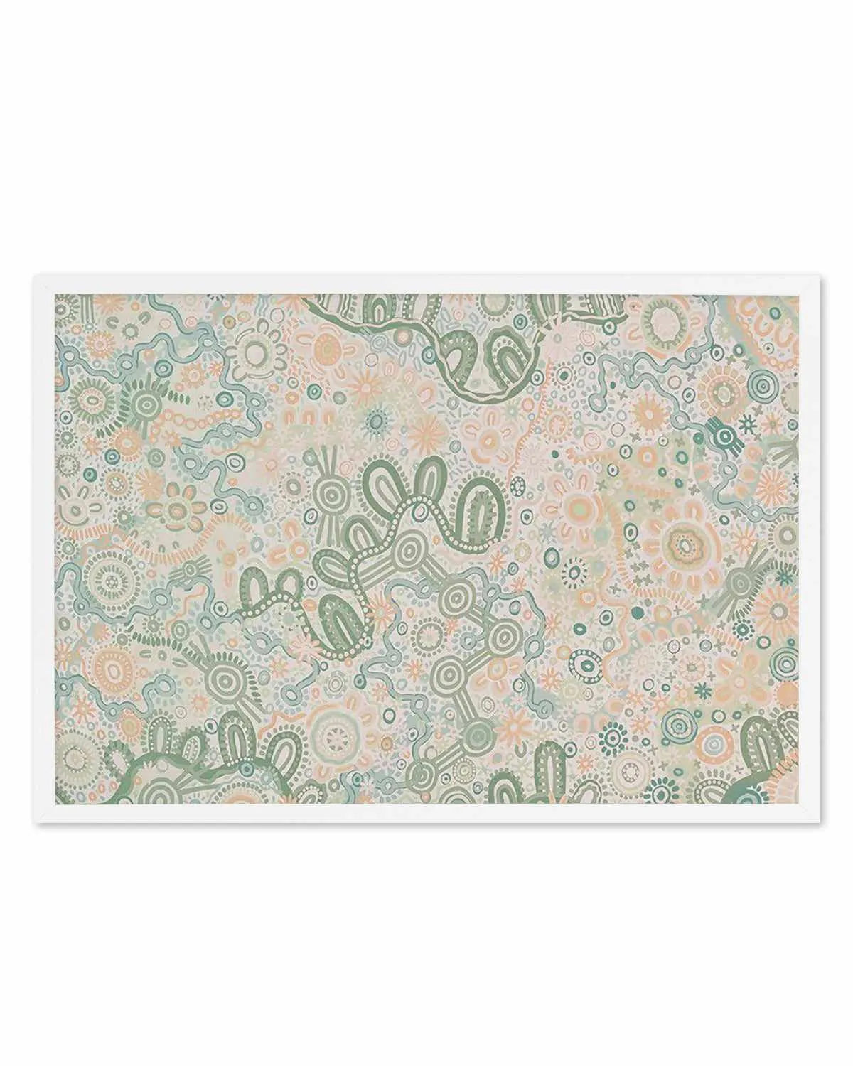 Country in Colour | Green by Leah Cummins Art Print from Olive et Oriel where you can shop wallpaper and artworks online