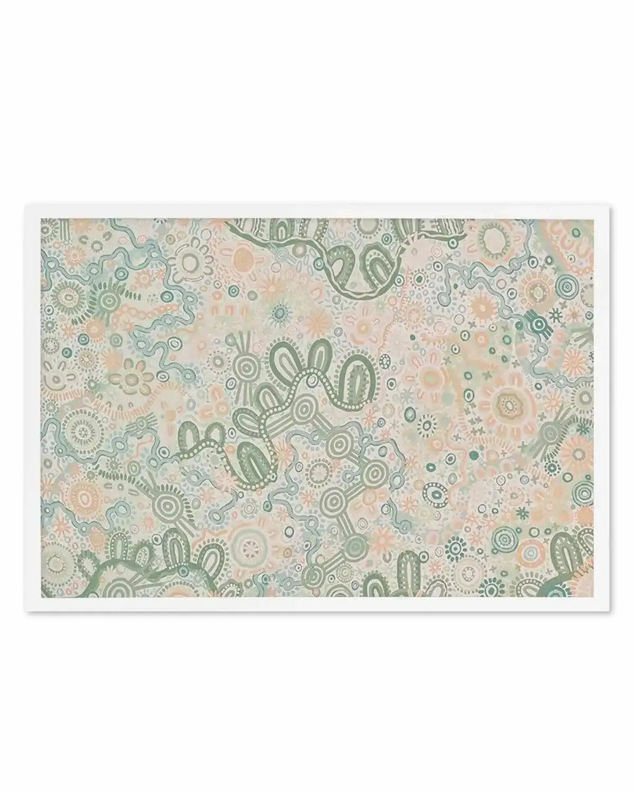 Country in Colour | Green by Leah Cummins Art Print from Olive et Oriel where you can shop wallpaper and artworks online