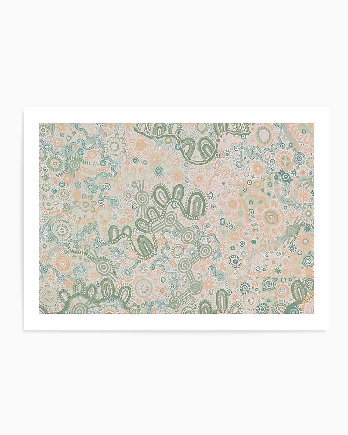 Country in Colour | Green by Leah Cummins Art Print