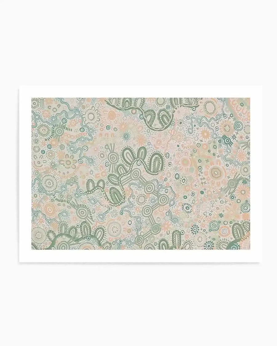 Country in Colour | Green by Leah Cummins Art Print from Olive et Oriel where you can shop wallpaper and artworks online