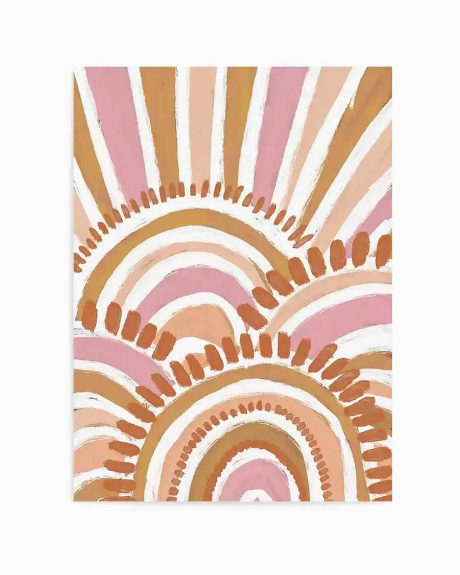 Country in Colour | Sunshine by Leah Cummins Art Print from Olive et Oriel where you can shop wallpaper and artworks online