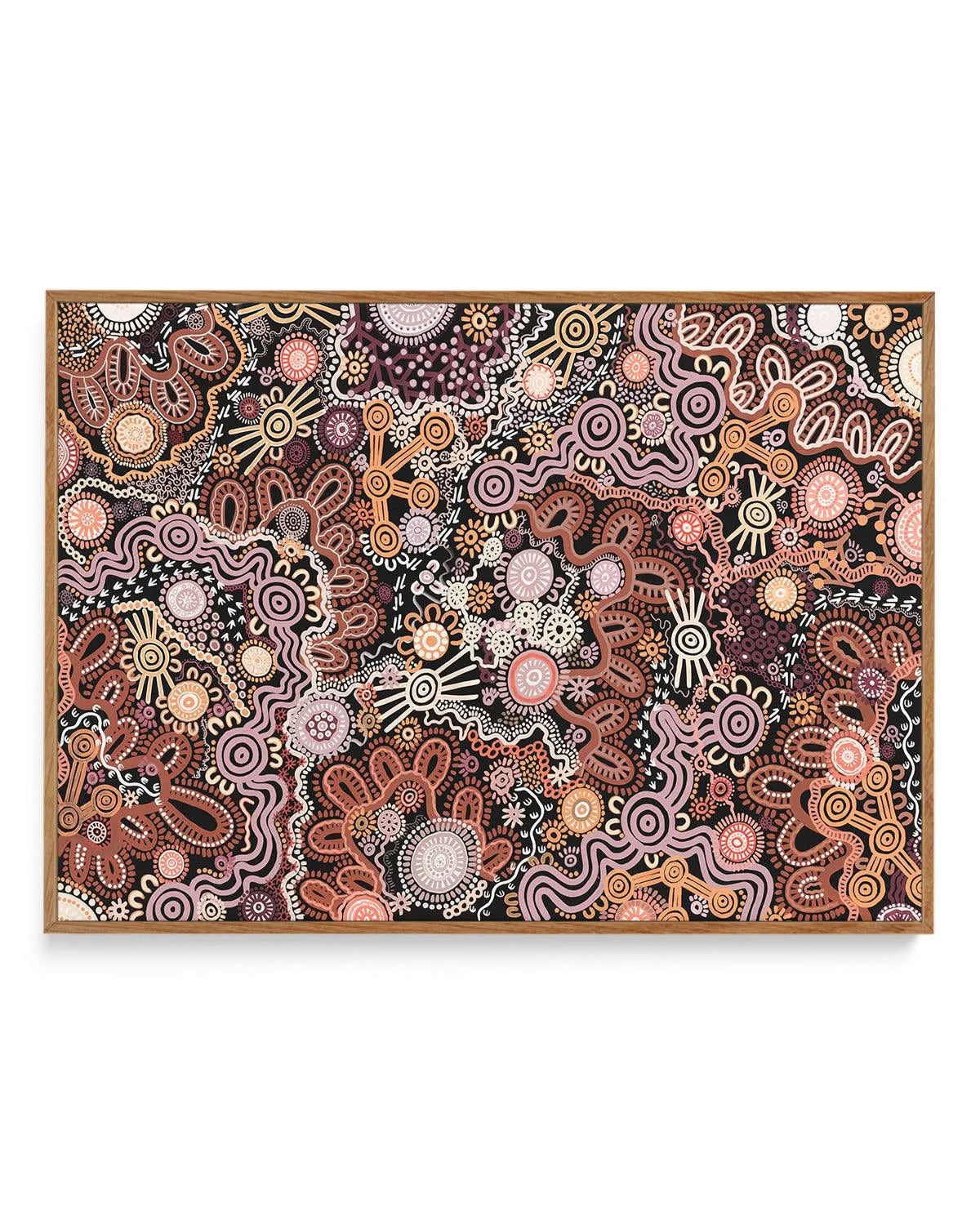 Country in Colour | Brown by Leah Cummins | Framed Canvas Art Print from Olive et Oriel where you can shop wallpaper and artworks online