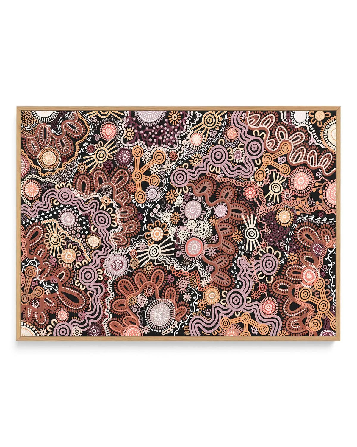 Country in Colour | Brown by Leah Cummins | Framed Canvas Art Print from Olive et Oriel where you can shop wallpaper and artworks online