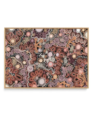 Country in Colour | Brown by Leah Cummins | Framed Canvas Art Print from Olive et Oriel where you can shop wallpaper and artworks online