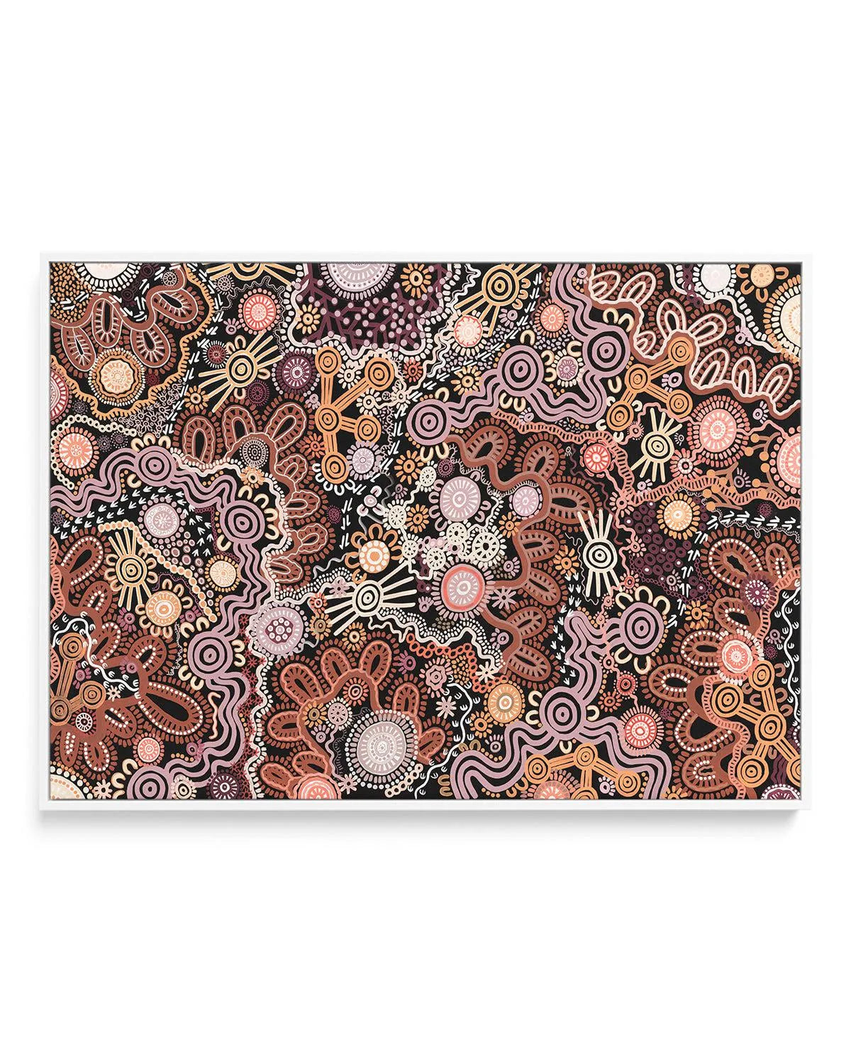 Country in Colour | Brown by Leah Cummins | Framed Canvas Art Print from Olive et Oriel where you can shop wallpaper and artworks online