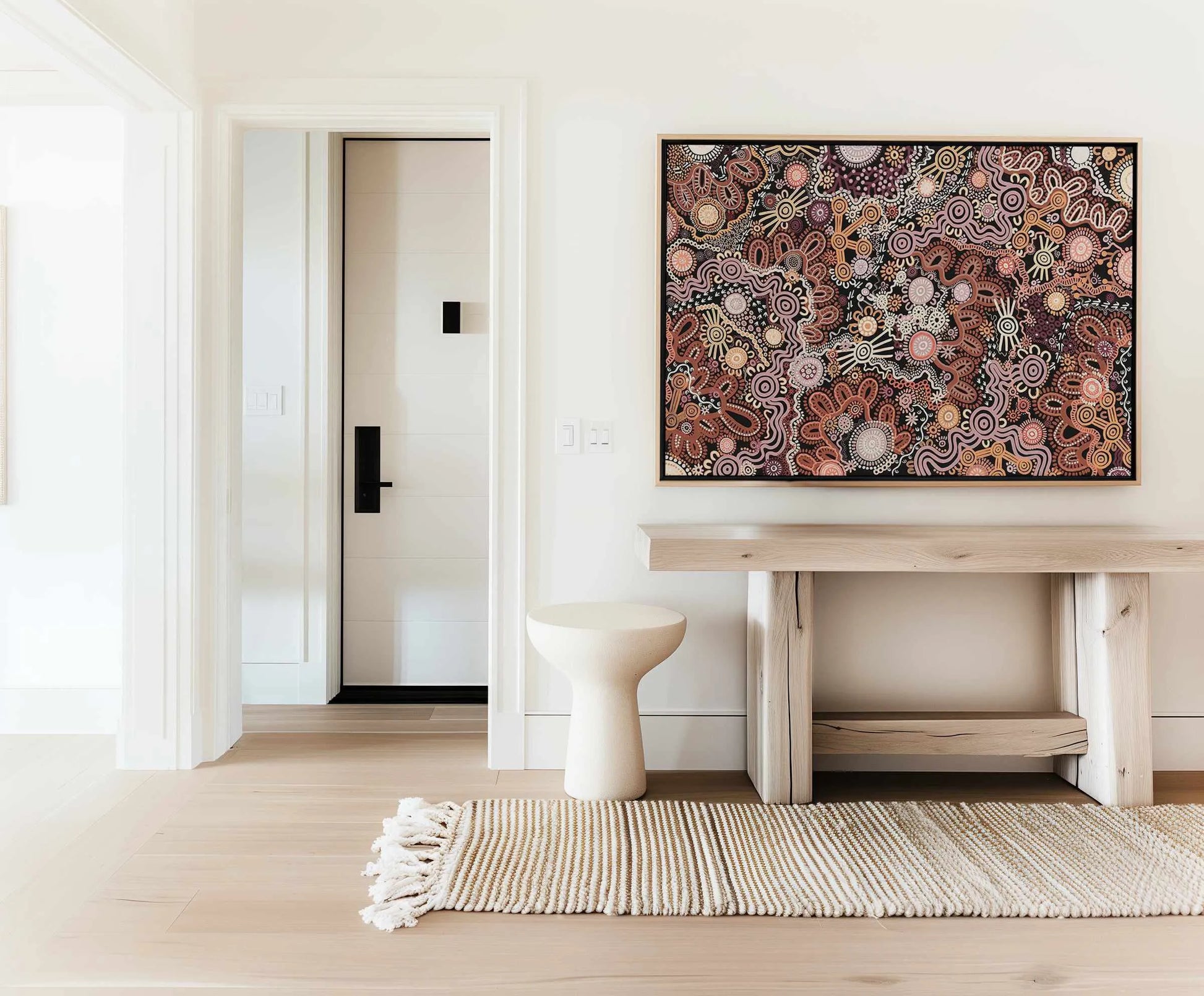 Country in Colour | Brown by Leah Cummins | Framed Canvas Art Print from Olive et Oriel where you can shop wallpaper and artworks online