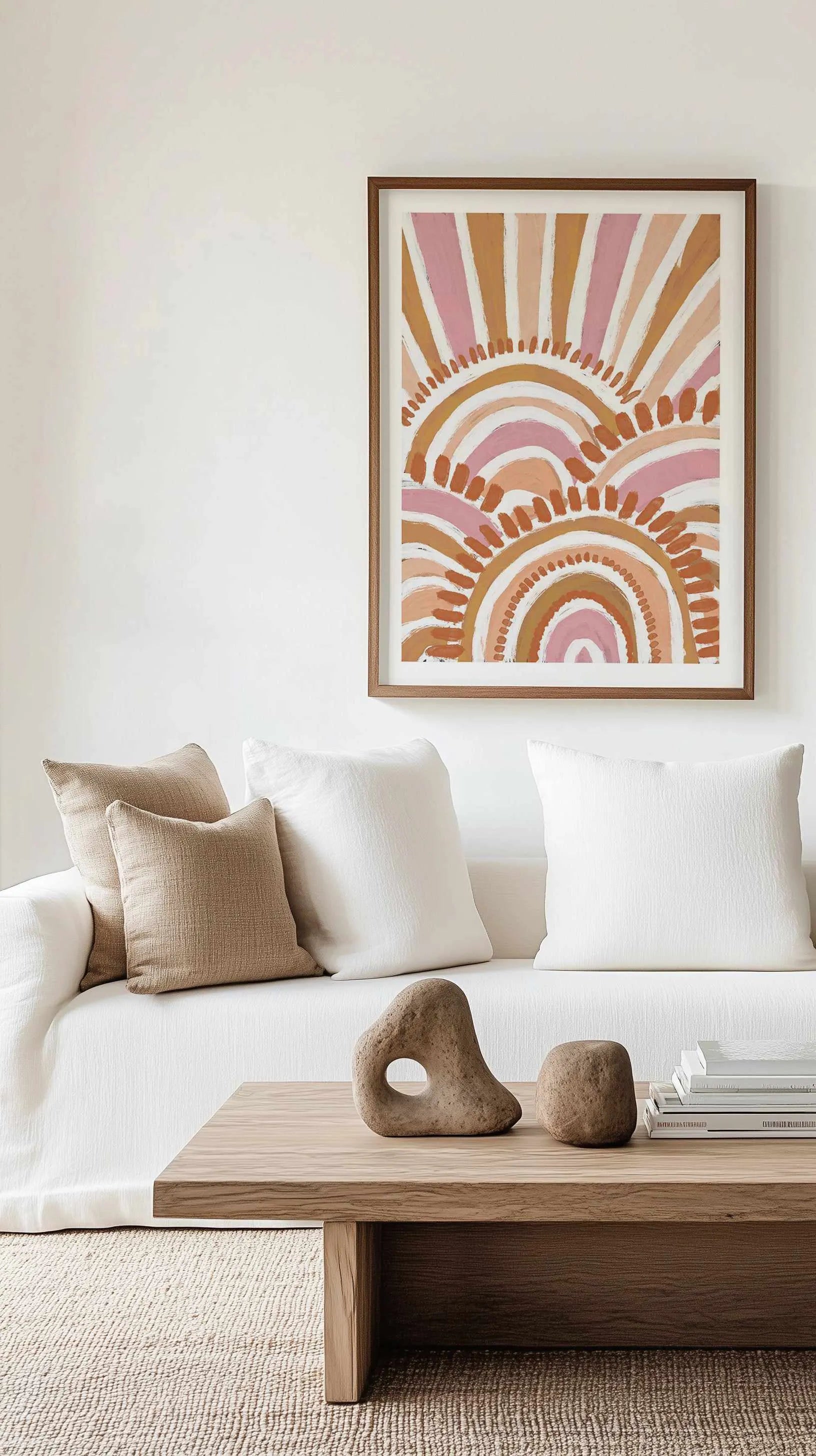 Country in Colour | Sunshine by Leah Cummins Art Print from Olive et Oriel where you can shop wallpaper and artworks online