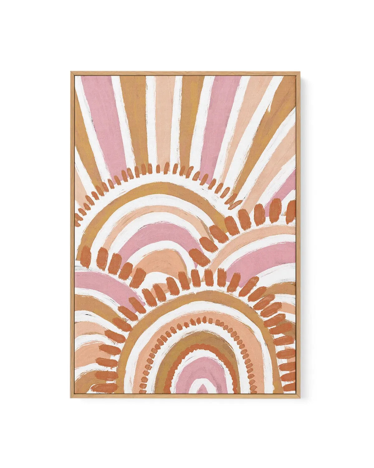 Country in Colour | Sunshine by Leah Cummins | Framed Canvas Art Print from Olive et Oriel where you can shop wallpaper and artworks online