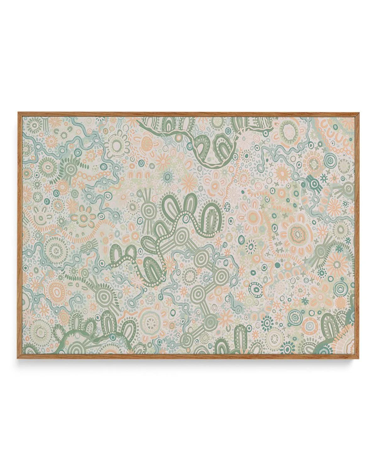 Country in Colour | Green by Leah Cummins | Framed Canvas Art Print from Olive et Oriel where you can shop wallpaper and artworks online